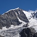 Piz Bernina von der Hüttenterrasse aus gesehen