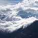 Wolkenspektakel vor dem Finsteraarhorn vom Furkapass aus gesehen