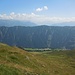 Schlüchtli - Tenna, dahinter die Berge der Lenzerheide
