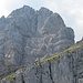 Stock-Gipfel von meinem "Etappenziel", gut 100 Hm unter dem Gipfel
Blick in die Bös-Band-Route
