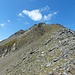 La cresta percorsa vista dai pressi del punto quotato 2897 metri.