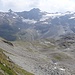 Pizzo Ferro und Piz Pian im Hintergrund; vorne: Seen auf der Foppa Grande (bei Punkt 2549 im hinteren Val Curciusa)