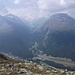 salendo verso il Munt de la Bês-cha : panoramica sulla Val Roseg
