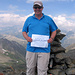 Der Kopf ist deutlich über 3000m. Ein Gruß steht im Gipfelbuch am 13.August 2015.