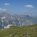 Fast der komplette Serlsekamm: Ilmspitze, Kirchdachspitze, Hammerspitze, Kesselspitze, Serles