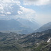 die Aussicht vom Gipfel: Blick Richtung Madesimo/Chiavenna