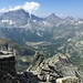 Il pianoro dell'Alpe Veglia visto dall'intaglio della cresta in cima al canale Ovest-Nord-Ovest
