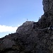 die letzten Meter zur "Westl. Karwendelspitze" etwas überversichert