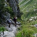 Kunstvolle Weganlage unterhalb Alp del Notar