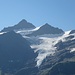 der Gletscher scheint bis in Tal hinunter zu reichen; für mich ähnlich eindrücklich wie in Chamonix ...