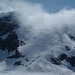 Die Aufstiegsrampe zum Tournelon Blanc: steil und spaltig und bei dieser Wärme nicht empfehlenswert ...