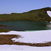 Azhdahak - Blick über den Kratersee zum höchsten Punkt.