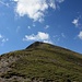 Blick vom Hinterjöchli zum Gipfel.