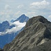 Blick am Dawinkopf vorbei zum Hohen Riffler