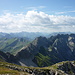 Aussicht vom Grossen Daumen: Hindelanger Klettersteig