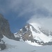 nach längerem Marsch im Nebel: nochmals ein Lichtblick zum Mönch & Jungfraujoch