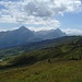 Il Piz Beverin e tutta la cresta vista dall'ultima cima della giornata