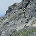 Das Felsband "Dérochoir" in Sicht