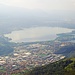 Leggera foschia su Lecco