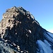 am Colle Leynir: Punta del Leynir (3238m), rechts der schwindende Ghiacciaio della Vaudetta
