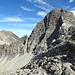 Blick zurück beim Cotschen: steinige Angelegenheit