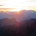 Sonnenaufgang - Blick vom Gipfel des Schöngütsch
