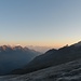 Blick vom Laveciau-Gletscher zum Mont Blanc.