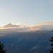 Tag 85: Nach mehreren Krankheitstagen in Susa geht es gemütlich hinauf zur Alpe Toglie. Am Abend zeigt sich nochmal der Wallfahrtsberg Rocciamelone.