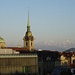 Schreckhorn und EMJ - von der Grossen Schanze in Bern aus 