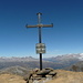 La croce di vetta con gamella per il "Gipfelbuch"