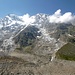 Der hintere Talkessel des Val Anzasca mit Zumsteinspitze und Dufourspitze