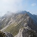 vom Gratkopf: toller Überblick über den gesamten Hindelanger Klettersteig auf zackigem Grat mit ca. 20 Leitern und unzähligen kleinen Felstürmchen
