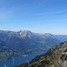 fantastische Aussicht auf die Glarner Alpen - nur schade, dass das Glärnischmassiv direkt hinter den Mürtschenstöcken steht!