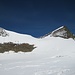 Gut erkennbar die steile Flanke vom Hohbalmgletscher ins Windjoch.
