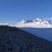 Ein strahlender Morgen am Abramov Gletscher