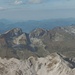 Panorama view over Allgäu mountains: from Krottenkopf (left) to Daumen (right), as normal jpg ...