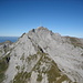 Am Altmannsattel 2334 m mit Blick zum höchsten Gipfel des Alpsteins