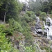 Aufstieg am Rand des Wasserfalls in Richtung Todtnauberg