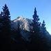 Karwendelblick beim Aufstieg zur Hochlandhütte. Ist das die Westliche Karwendelspitze?