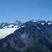 Le Catogne (2598 m)<br />Blick auf die Mont-Blanc-Gruppe im Südwesten