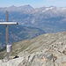 Gipfelkreuz auf dem Simelihorn beschriftet mit dem alten Namen "Galehorn"