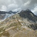 Vue en direction du Petit Col Ferret et du Dolent