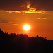 Sonnenaufgang während der Anfahrt in den Ammerwald / Durante il tragitto all`Ammerwald sorge il sole