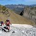 Im Anstieg auf der Moraene des Glacier de la Breche hier auf ca. 2600m kurz oberhalb des Refuge des Sarradets (2587m).