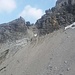 der spätere Geröllsanstieg auf die Öfnerspitze