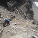 Bereits in der Aufstiegsrinne zur Öfnerspitze