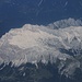 Sicht aus dem Flugzeug auf die Zugspitze (2962,06m), Deutschlands höchstem Berg.