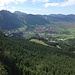 Blick vom Einstieg auf Oberammergau