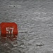 Hochwasser: Für so manch einen Stellplatz am Camping Wocheiner-See brauchte man ein Schlauchboot.
