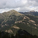 La Caubella - Ausblick zum schönen Alt de la Capa (2.572 m). Im Hintergrund ist auch der Comapedrosa zu sehen. Foto vom 13.09.2015.